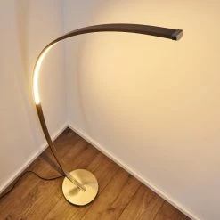 Hofstein Antares Bogenlampe LED Nickel-Matt, 1-flammig -LED Leuchten Verkäufe antares bogenlampe h3266144 do4 5