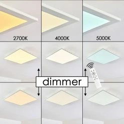 Hofstein Antria Deckenpanel LED Weiß, 1-flammig, Fernbedienung, Farbwechsler 33 Hofstein Antria Deckenpanel LED Weiß, 1-flammig, Fernbedienung, Farbwechsler -LED Leuchten Verkäufe antria deckenpanel h3013717 8
