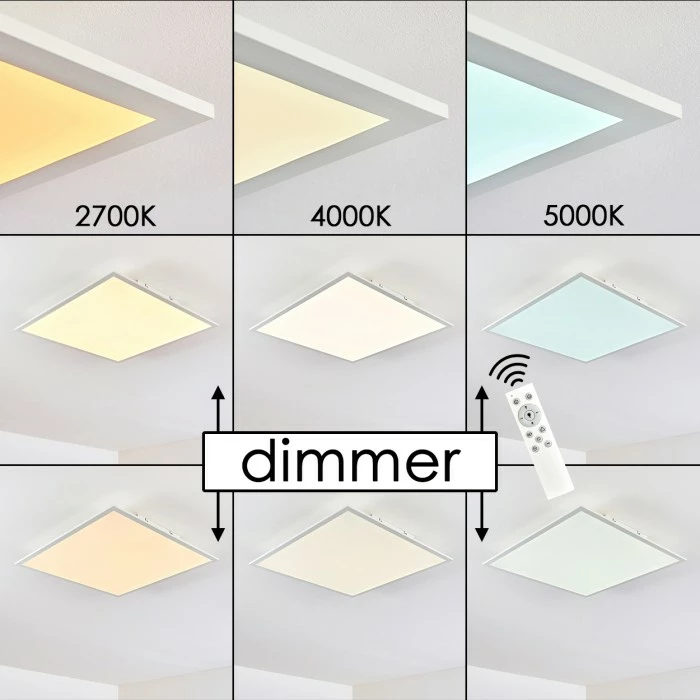 Hofstein Antria Deckenpanel LED Weiß, 1-flammig, Fernbedienung, Farbwechsler 9 Hofstein Antria Deckenpanel LED Weiß, 1-flammig, Fernbedienung, Farbwechsler – Bild 9