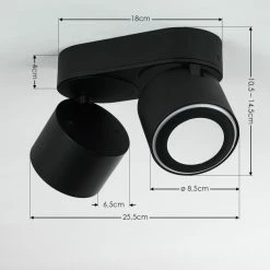 Hofstein Appleton Deckenleuchte LED Schwarz, 1-flammig 14 Hofstein Appleton Deckenleuchte LED Schwarz, 1-flammig -LED Leuchten Verkäufe appleton deckenleuchte h3381694 3