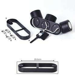 Hofstein Appleton Deckenleuchte LED Schwarz, 2-flammig -LED Leuchten Verkäufe appleton deckenleuchte h3381809 4