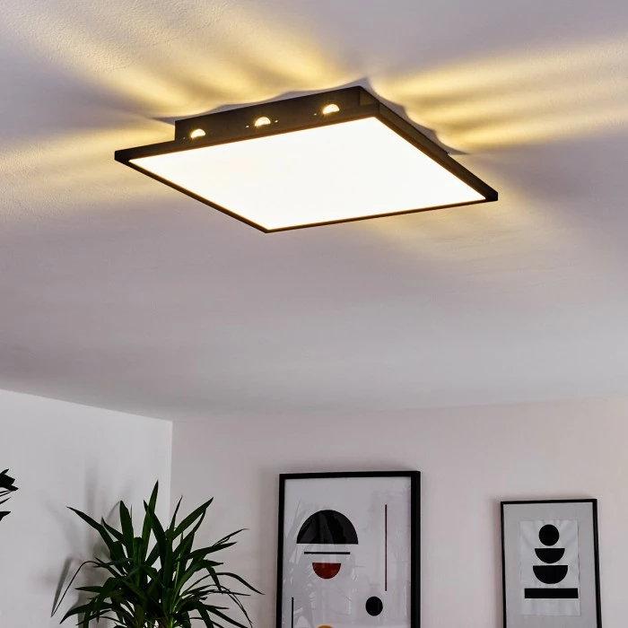 Hofstein Aprilia LED Panel Schwarz, 1-flammig 11 Hofstein Aprilia LED Panel Schwarz, 1-flammig – Bild 11