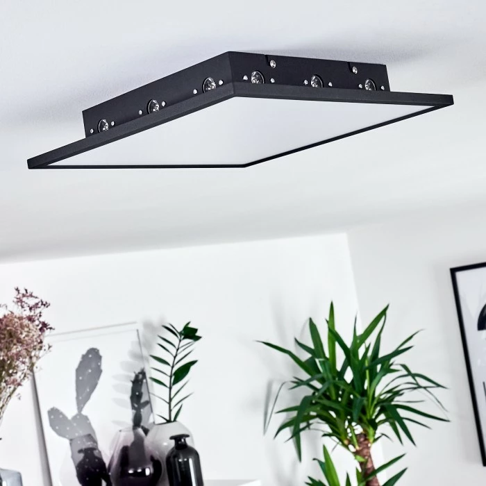 Hofstein Aprilia LED Panel Schwarz, 1-flammig 12 Hofstein Aprilia LED Panel Schwarz, 1-flammig – Bild 12