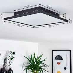 Hofstein Aprilia LED Panel Schwarz, 1-flammig 16 Hofstein Aprilia LED Panel Schwarz, 1-flammig -LED Leuchten Verkäufe aprilia led panel h3390924 3