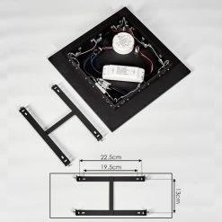 Hofstein Aprilia LED Panel Schwarz, 1-flammig 17 Hofstein Aprilia LED Panel Schwarz, 1-flammig -LED Leuchten Verkäufe aprilia led panel h3390924 4