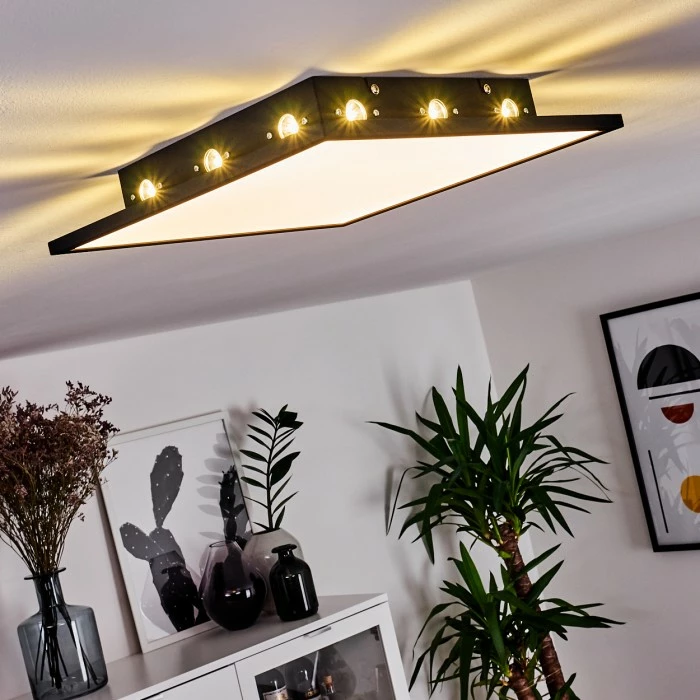 Hofstein Aprilia LED Panel Schwarz, 1-flammig 6 Hofstein Aprilia LED Panel Schwarz, 1-flammig – Bild 6