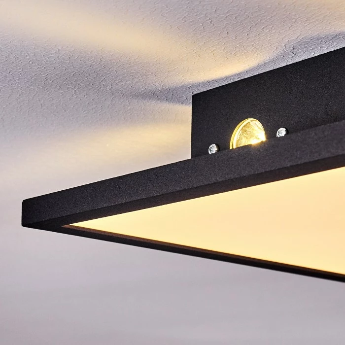 Hofstein Aprilia LED Panel Schwarz, 1-flammig 7 Hofstein Aprilia LED Panel Schwarz, 1-flammig – Bild 7