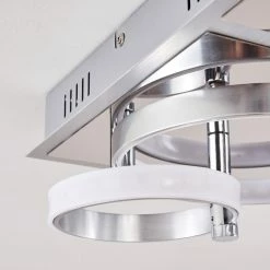 Hofstein Aragno Deckenleuchte LED Nickel-Matt, Chrom, 1-flammig -LED Leuchten Verkäufe aragno deckenleuchte h167312 10