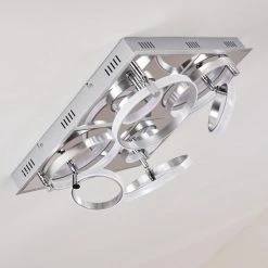 Hofstein Aragno Deckenleuchte LED Nickel-Matt, Chrom, 1-flammig -LED Leuchten Verkäufe aragno deckenleuchte h167312 15