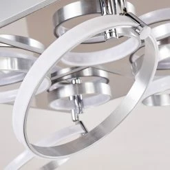 Hofstein Aragno Deckenleuchte LED Nickel-Matt, Chrom, 1-flammig -LED Leuchten Verkäufe aragno deckenleuchte h167312 17