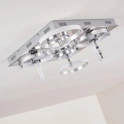 Hofstein Aragno Deckenleuchte LED Nickel-Matt, Chrom, 1-flammig -LED Leuchten Verkäufe aragno deckenleuchte h167312 8