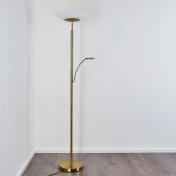 Hofstein Argostoli Deckenfluter LED Messing, 2-flammig 37 Hofstein Argostoli Deckenfluter LED Messing, 2-flammig -LED Leuchten Verkäufe argostoli deckenfluter h3331286 17