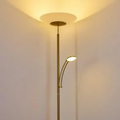 Hofstein Argostoli Deckenfluter LED Messing, 2-flammig 25 Hofstein Argostoli Deckenfluter LED Messing, 2-flammig -LED Leuchten Verkäufe argostoli deckenfluter h3331286 5