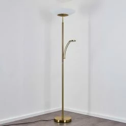 Hofstein Argostoli Deckenfluter LED Messing, 2-flammig 27 Hofstein Argostoli Deckenfluter LED Messing, 2-flammig -LED Leuchten Verkäufe argostoli deckenfluter h3331286 7