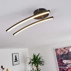 Hofstein Aringa Deckenleuchte LED Schwarz, 1-flammig -LED Leuchten Verkäufe aringa deckenleuchte h3393239 8