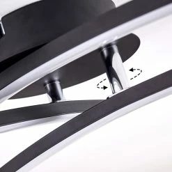 Hofstein Aringa Deckenleuchte LED Schwarz, 1-flammig -LED Leuchten Verkäufe aringa deckenleuchte h3393253 5