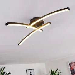 Hofstein Aringa Deckenleuchte LED Schwarz, 1-flammig -LED Leuchten Verkäufe aringa deckenleuchte h3393253 8