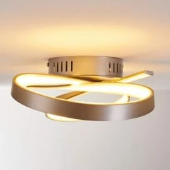 Hofstein Arlena Deckenleuchte LED Nickel-Matt, 1-flammig -LED Leuchten Verkäufe arlena deckenleuchte h167336 19