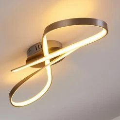 Hofstein Arlena Deckenleuchte LED Nickel-Matt, 1-flammig -LED Leuchten Verkäufe arlena deckenleuchte h167336 2