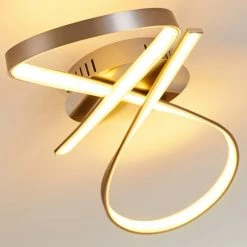 Hofstein Arlena Deckenleuchte LED Nickel-Matt, 1-flammig -LED Leuchten Verkäufe arlena deckenleuchte h167336 20