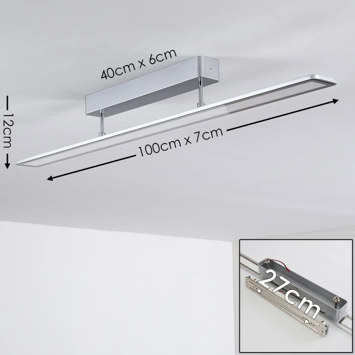 Hofstein Armagh Deckenleuchte LED Aluminium, 1-flammig 2 Hofstein Armagh Deckenleuchte LED Aluminium, 1-flammig – Bild 2