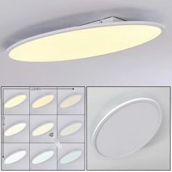 Hofstein Ashkelon Deckenpanel LED Weiß, 1-flammig, Fernbedienung