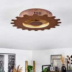 Hofstein Assanhas Deckenleuchte LED Rostfarben, Gold, 1-flammig -LED Leuchten Verkäufe assanhas deckenleuchte h3582305 5