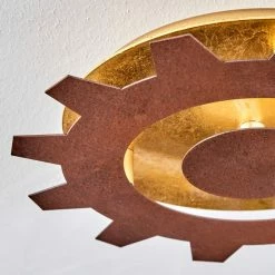 Hofstein Assanhas Deckenleuchte LED Rostfarben, Gold, 1-flammig 12 Hofstein Assanhas Deckenleuchte LED Rostfarben, Gold, 1-flammig -LED Leuchten Verkäufe assanhas deckenleuchte h3582381 2