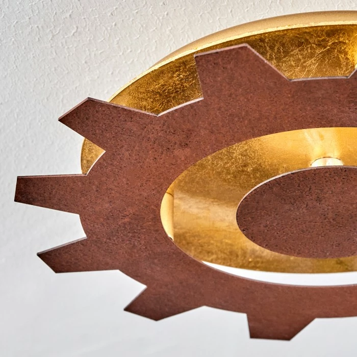 Hofstein Assanhas Deckenleuchte LED Rostfarben, Gold, 1-flammig 3 Hofstein Assanhas Deckenleuchte LED Rostfarben, Gold, 1-flammig – Bild 3