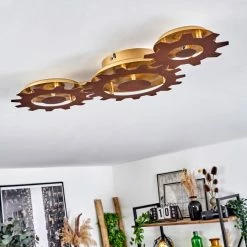 Hofstein Assanhas Deckenleuchte LED Rostfarben, Gold, 1-flammig 14 Hofstein Assanhas Deckenleuchte LED Rostfarben, Gold, 1-flammig -LED Leuchten Verkäufe assanhas deckenleuchte h3582381 4