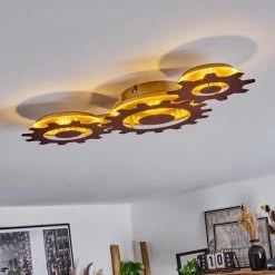 Hofstein Assanhas Deckenleuchte LED Rostfarben, Gold, 1-flammig 18 Hofstein Assanhas Deckenleuchte LED Rostfarben, Gold, 1-flammig -LED Leuchten Verkäufe assanhas deckenleuchte h3582381 8