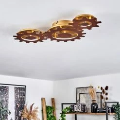 Hofstein Assanhas Deckenleuchte LED Rostfarben, Gold, 1-flammig 19 Hofstein Assanhas Deckenleuchte LED Rostfarben, Gold, 1-flammig -LED Leuchten Verkäufe assanhas deckenleuchte h3582381 9