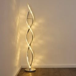 Hofstein Assuan Stehlampe LED Chrom, 1-flammig, Fernbedienung, Farbwechsler -LED Leuchten Verkäufe assuan stehlampe h3307137 13