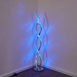 Hofstein Assuan Stehlampe LED Chrom, 1-flammig, Fernbedienung, Farbwechsler -LED Leuchten Verkäufe assuan stehlampe h3307137 16