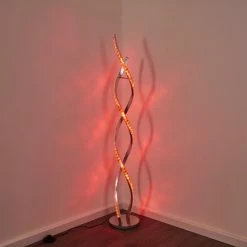 Hofstein Assuan Stehlampe LED Chrom, 1-flammig, Fernbedienung, Farbwechsler -LED Leuchten Verkäufe assuan stehlampe h3307137 17