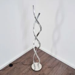 Hofstein Assuan Stehlampe LED Chrom, 1-flammig, Fernbedienung, Farbwechsler -LED Leuchten Verkäufe assuan stehlampe h3307137 23