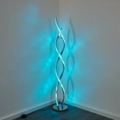 Hofstein Assuan Stehlampe LED Chrom, 1-flammig, Fernbedienung, Farbwechsler -LED Leuchten Verkäufe assuan stehlampe h3307137 4