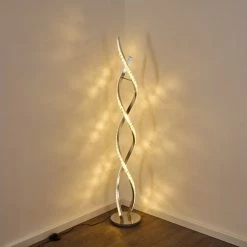 Hofstein Assuan Stehlampe LED Chrom, 1-flammig, Fernbedienung, Farbwechsler -LED Leuchten Verkäufe assuan stehlampe h3307137 5