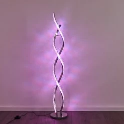 Hofstein Assuan Stehlampe LED Chrom, 1-flammig, Fernbedienung, Farbwechsler -LED Leuchten Verkäufe assuan stehlampe h3307137 9