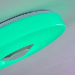 Hofstein Athlone Deckenleuchte LED Wei&szlig;, 2-flammig, Fernbedienung, Farbwechsler -LED Leuchten Verkäufe athlone deckenleuchte h3314739 15