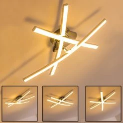 Hofstein Atome Deckenleuchte LED Chrom, 3-flammig