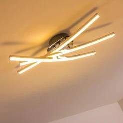 Hofstein Atome Deckenleuchte LED Chrom, 3-flammig 30 Hofstein Atome Deckenleuchte LED Chrom, 3-flammig -LED Leuchten Verkäufe atome deckenleuchte h3001295 10