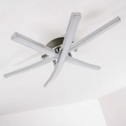 Hofstein Atome Deckenleuchte LED Chrom, 3-flammig 38 Hofstein Atome Deckenleuchte LED Chrom, 3-flammig -LED Leuchten Verkäufe atome deckenleuchte h3001295 18