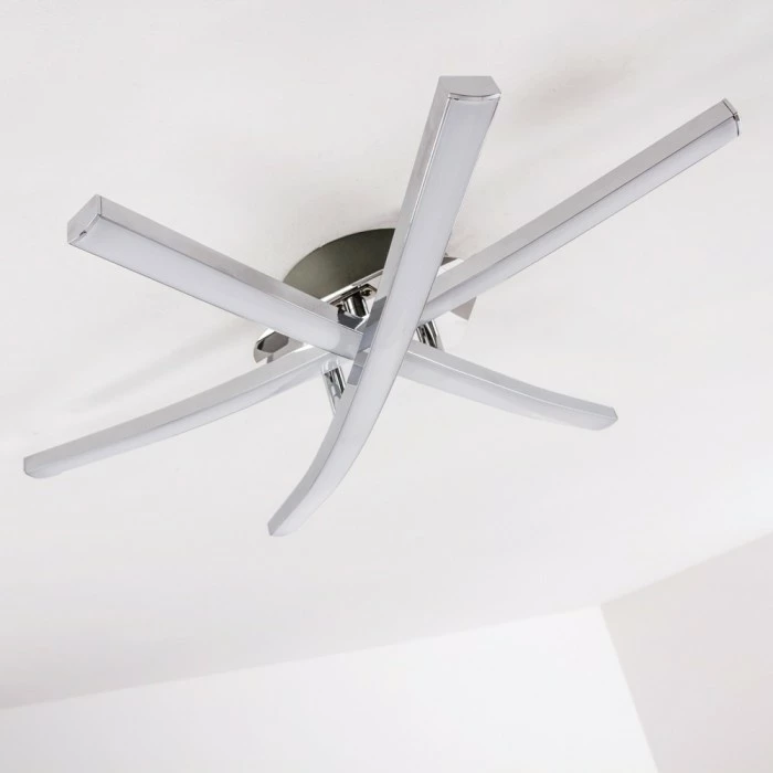 Hofstein Atome Deckenleuchte LED Chrom, 3-flammig 19 Hofstein Atome Deckenleuchte LED Chrom, 3-flammig – Bild 19