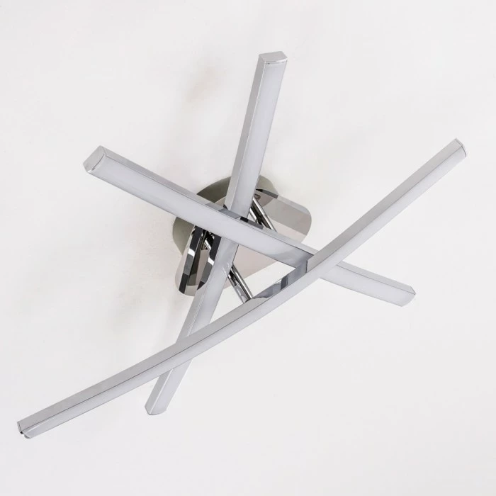 Hofstein Atome Deckenleuchte LED Chrom, 3-flammig 3 Hofstein Atome Deckenleuchte LED Chrom, 3-flammig – Bild 3