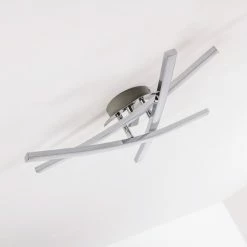 Hofstein Atome Deckenleuchte LED Chrom, 3-flammig 23 Hofstein Atome Deckenleuchte LED Chrom, 3-flammig -LED Leuchten Verkäufe atome deckenleuchte h3001295 3