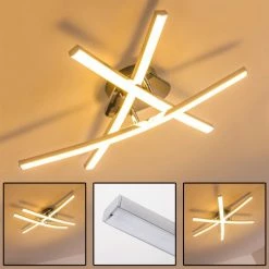 Hofstein Atome Deckenleuchte LED Chrom, 3-flammig 25 Hofstein Atome Deckenleuchte LED Chrom, 3-flammig -LED Leuchten Verkäufe atome deckenleuchte h3001295 5