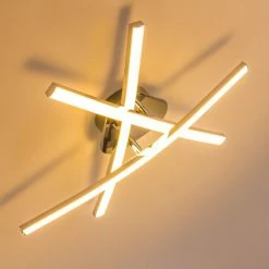 Hofstein Atome Deckenleuchte LED Chrom, 3-flammig 28 Hofstein Atome Deckenleuchte LED Chrom, 3-flammig -LED Leuchten Verkäufe atome deckenleuchte h3001295 8