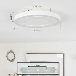 Hofstein Audrieu Deckenleuchte LED Weiß, 2-flammig -LED Leuchten Verkäufe audrieu deckenleuchte h3653609 3