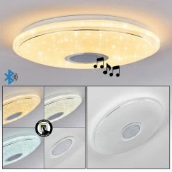 Hofstein Auxerre Deckenleuchte LED Weiß, 1-flammig